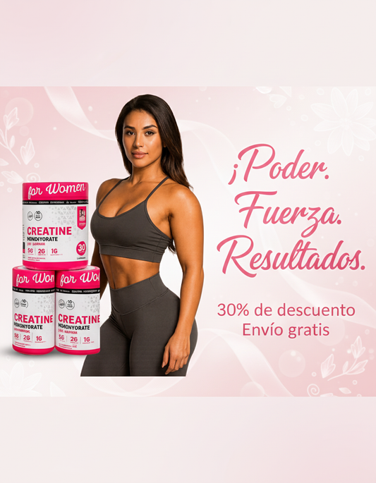 Anúncio Promocional Creatina - Mulher Torneada